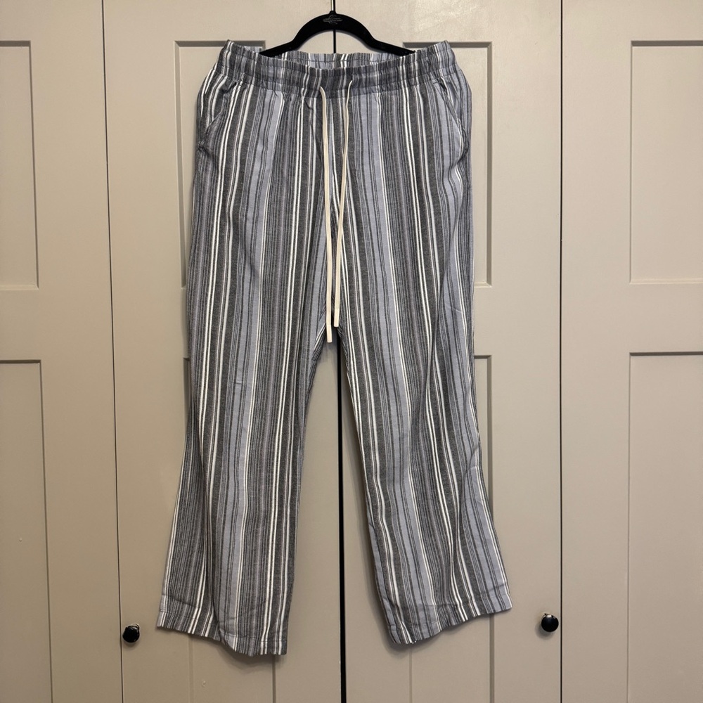 Pleasures Goose Easy Striped Pants Men’s Medium | Relaxed Drawstring Streetwear